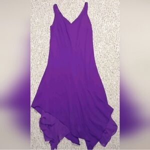 Evan-Picone purple sleeveless dress